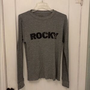 Gray Long Sleeve 'ROCKY' Shirt